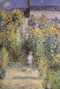 Claude Monet The Artist-s Garden at Veheuil France oil painting artist